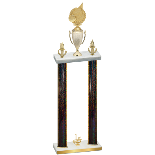 Double Black Glacier First Place Volleyball Trophy
