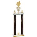 Double Black Glacier Third Place Volleyball Trophy