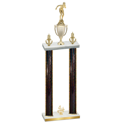 Double Black Glacier Fourth Place Tennis Trophy