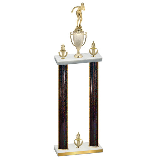 Double Black Glacier Victory Tennis Trophy