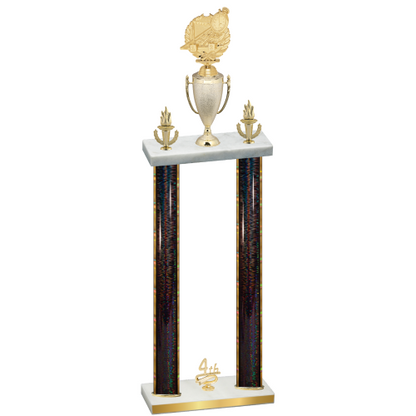 Double Black Glacier Fourth Place Swimming Trophy