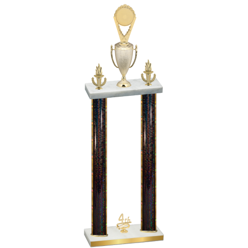 Double Black Glacier Fourth Place Insert Trophy