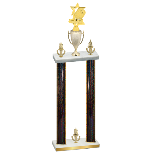 Double Black Glacier Victory Pickleball Trophy