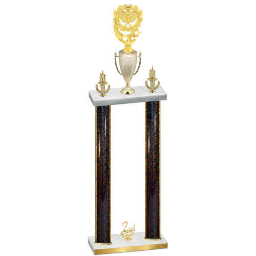 Double Black Glacier Second Place Pickleball Trophy