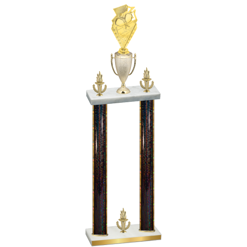 Double Black Glacier Victory Pickleball Trophy
