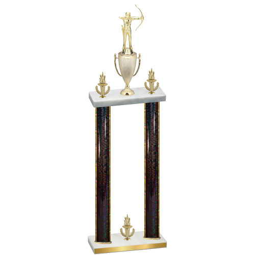 Double Black Glacier Victory Archery Trophy