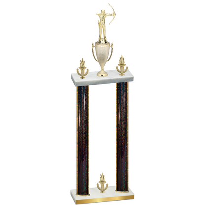 Double Black Glacier Victory Archery Trophy