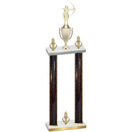Double Black Glacier Victory Archery Trophy