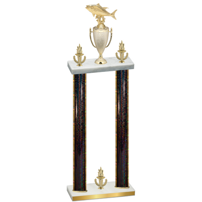 Double Black Glacier Victory Fishing Trophy