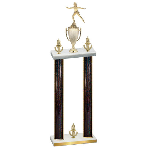 Double Black Glacier Victory Skater Trophy