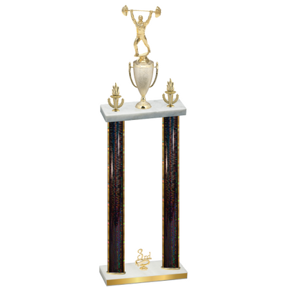 Double Black Glacier Third Place Weights Trophy