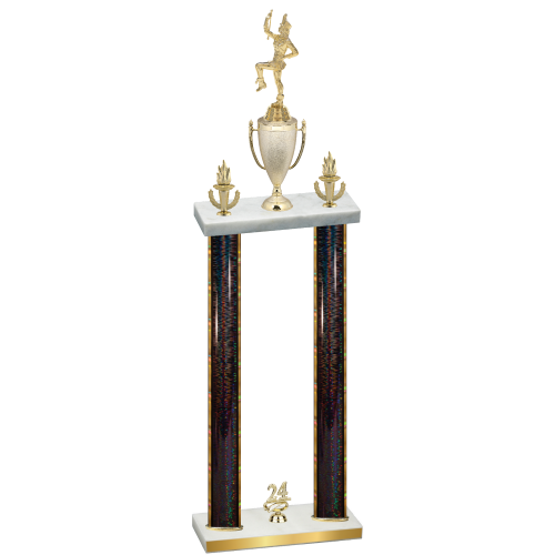 Double Black Glacier Year Majorette Trophy