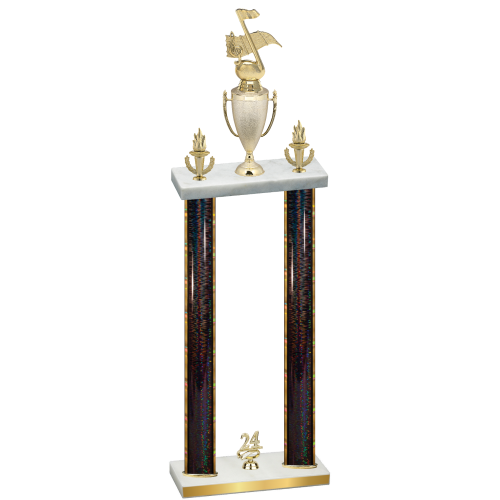 Double Black Glacier Year Music Trophy
