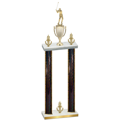 Double Black Glacier Victory Golf Trophy