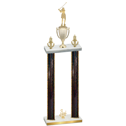 Double Black Glacier Third Place Golf Trophy