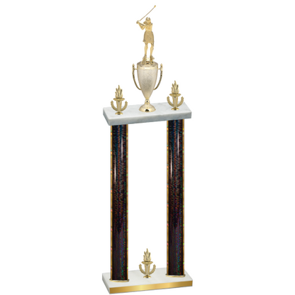 Double Black Glacier Victory Golf Trophy