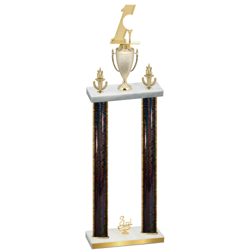 Double Black Glacier Third Place Golf Trophy