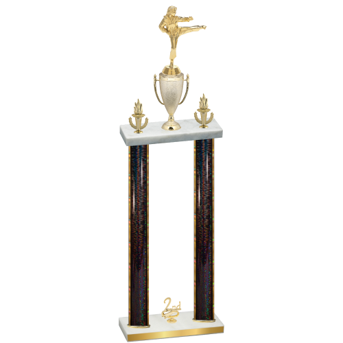 Double Black Glacier Second Place Karate Trophy