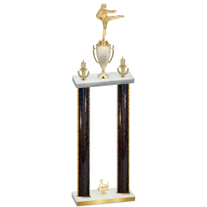 Double Black Glacier Third Place Karate Trophy