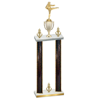 Double Black Glacier Victory Karate Trophy