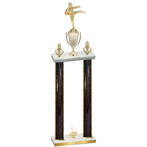 Double Black Glacier First Place Karate Trophy