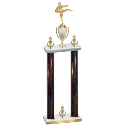 Double Black Glacier Victory Karate Trophy