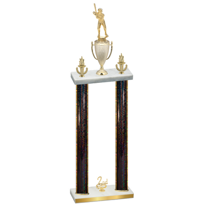 Double Black Glacier Second Place Baseball Trophy
