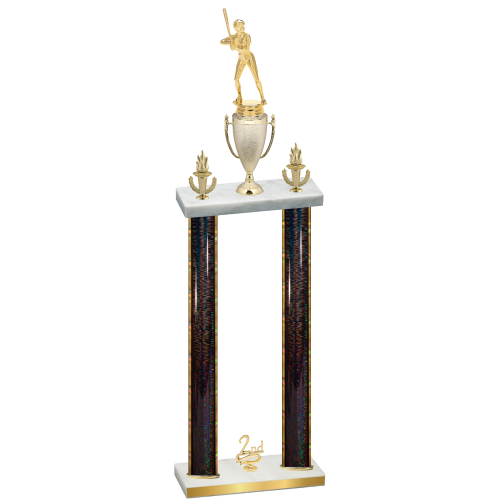 Double Black Glacier Second Place Softball Trophy