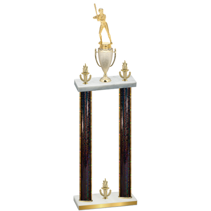 Double Black Glacier Victory Softball Trophy
