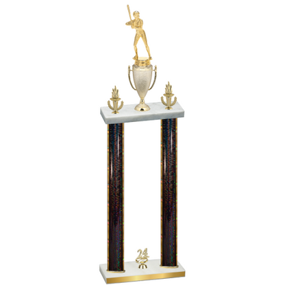 Double Black Glacier Year Softball Trophy