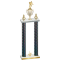 Double Black Carbon Fiber First Place Rugby Trophy