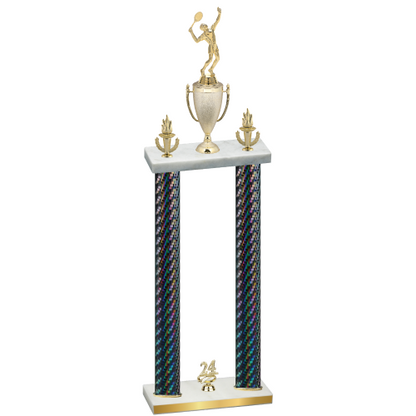 Double Black Carbon Fiber Year Tennis Trophy