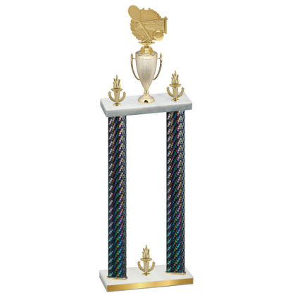 Double Black Carbon Fiber Victory Tennis Trophy