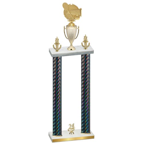 Double Black Carbon Fiber Year Tennis Trophy