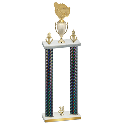 Double Black Carbon Fiber Year Tennis Trophy