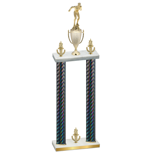 Double Black Carbon Fiber Victory Swimming Trophy