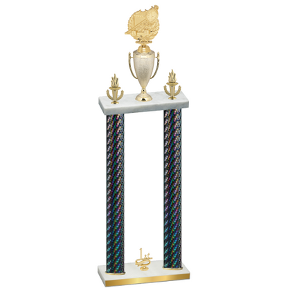 Double Black Carbon Fiber First Place Swimming Trophy