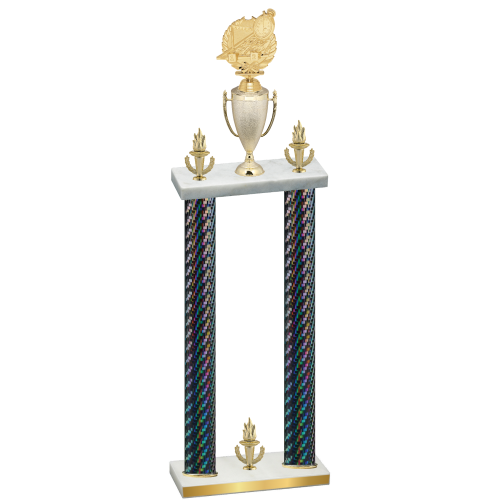 Double Black Carbon Fiber Victory Swimming Trophy