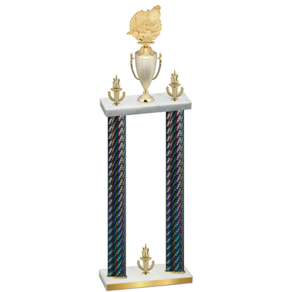 Double Black Carbon Fiber Victory Swimming Trophy