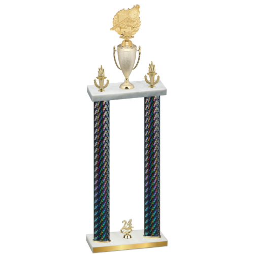 Double Black Carbon Fiber Year Swimming Trophy