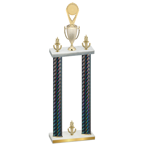 Double Black Carbon Fiber Victory Insert Trophy