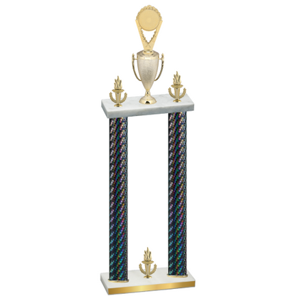 Double Black Carbon Fiber Victory Insert Trophy