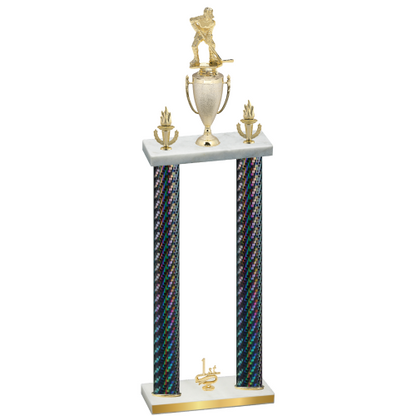 Double Black Carbon Fiber First Place Hockey Trophy