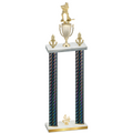 Double Black Carbon Fiber Fourth Place Hockey Trophy