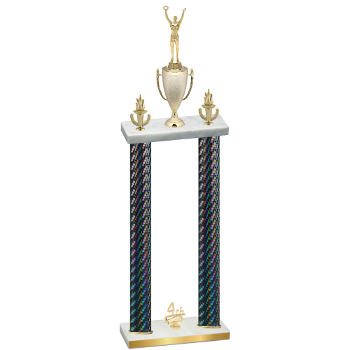 Double Black Carbon Fiber Fourth Place Victory Trophy
