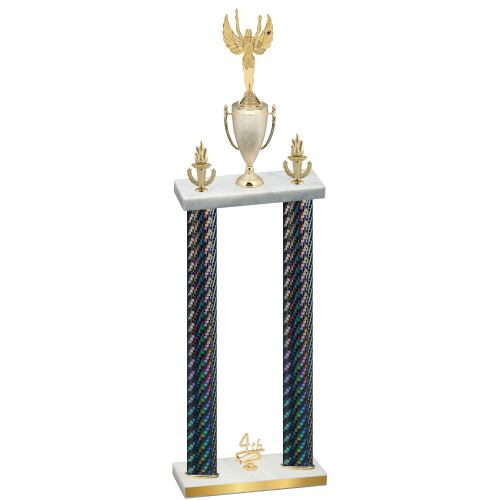 Double Black Carbon Fiber Fourth Place Victory Trophy