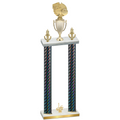 Double Black Carbon Fiber First Place Basketball Trophy