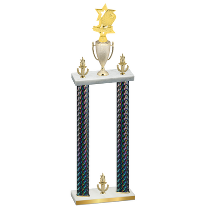 Double Black Carbon Fiber Victory Pickleball Trophy