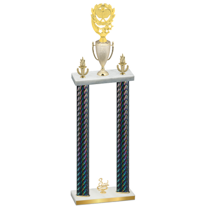 Double Black Carbon Fiber Third Place Pickleball Trophy