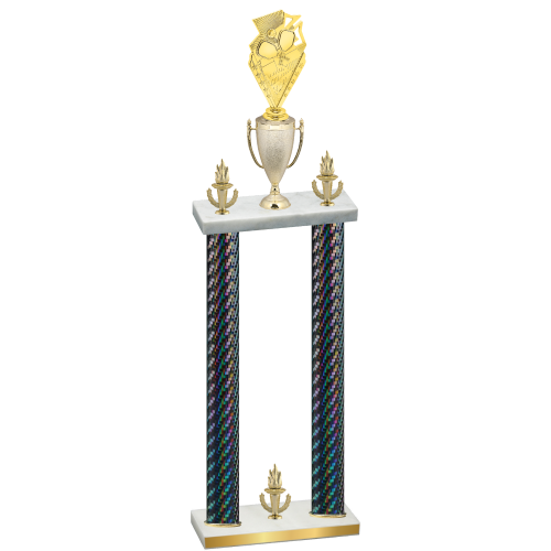 Double Black Carbon Fiber Victory Pickleball Trophy